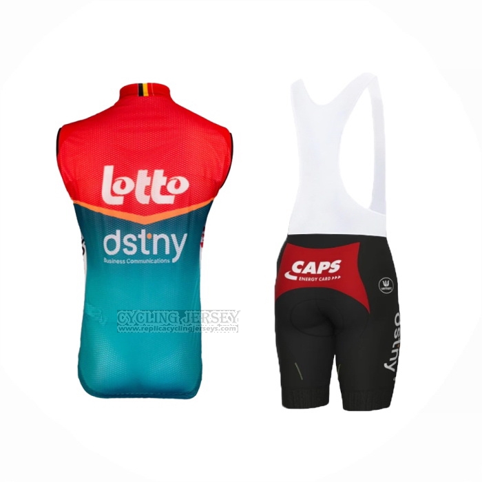 2024 Wind Vest Lotto Dstny Red Blue And Bib Short